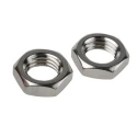 RS PRO Plain Stainless Steel Half Hex Nut M20, 10mm Height, DIN 439B 122-4416