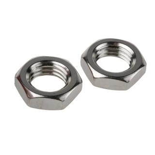 RS PRO Plain Stainless Steel Half Hex Nut M20, 10mm Height, DIN 439B 122-4416
