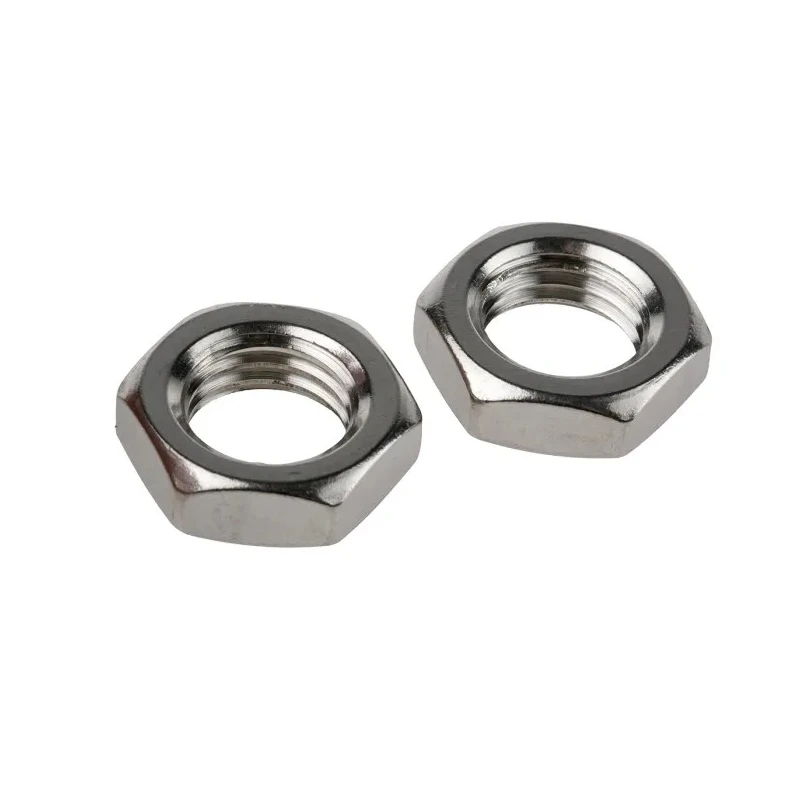 RS PRO Plain Stainless Steel Half Hex Nut M20, 10mm Height, DIN 439B 122-4416