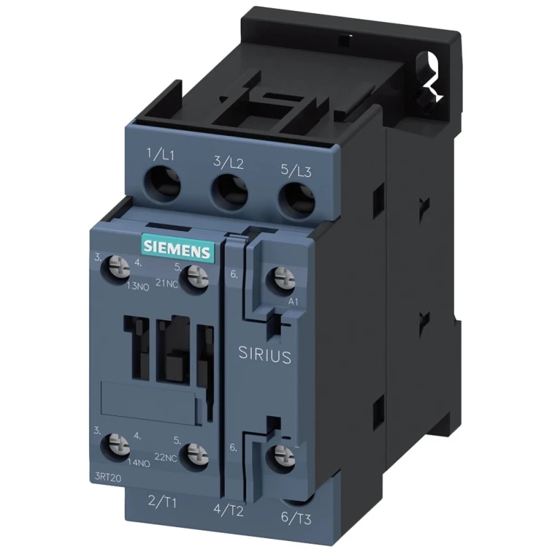 Siemens 3RT2 Control Relay 3 NO, 22A F.L.C, 40A Contact Rating, 11 kW Power, 230V AC Supply 3RT2026-1AL20