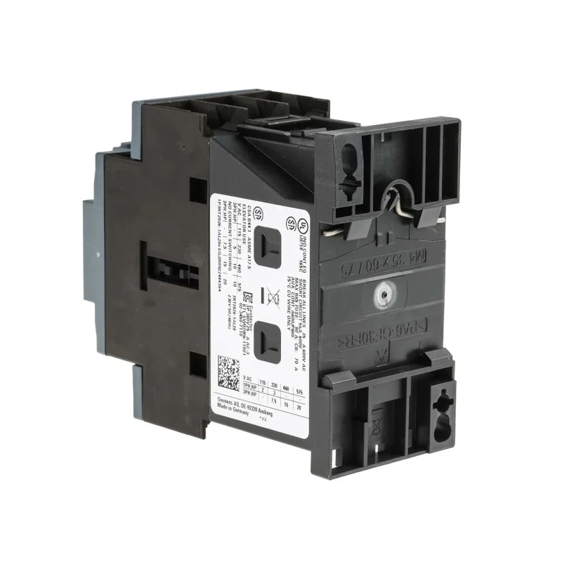 Siemens 3RT2 Control Relay 3 NO, 22A F.L.C, 40A Contact Rating, 11 kW Power, 230V AC Supply 3RT2026-1AL20