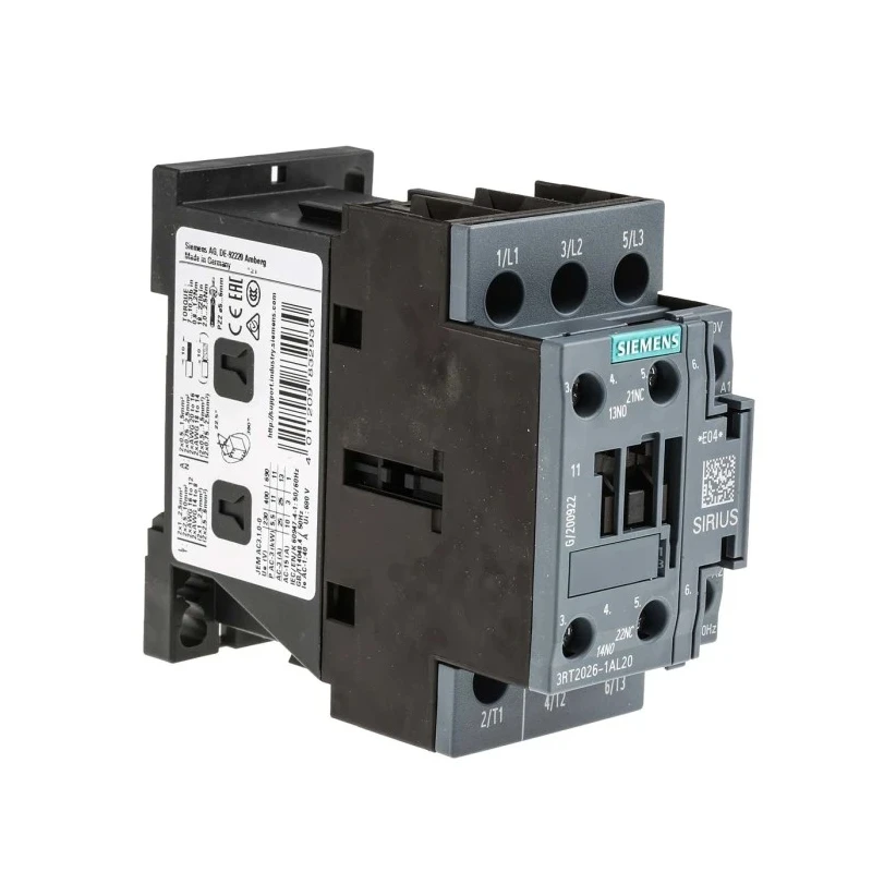 Siemens 3RT2 Control Relay 3 NO, 22A F.L.C, 40A Contact Rating, 11 kW Power, 230V AC Supply 3RT2026-1AL20