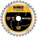 DeWALT Circular Saw Blade 210 mm Diameter, 36 Teeth Rip Cut Wood Blade, 1.24 mm Plate Thickness DT99566-QZ