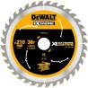 DeWALT Circular Saw Blade 210 mm Diameter, 36 Teeth Rip Cut Wood Blade, 1.24 mm Plate Thickness DT99566-QZ
