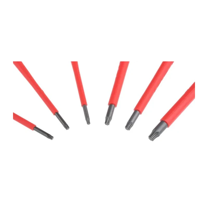 Wera Insulated Torx Screwdriver Set, 6-Piece, TX 8 to TX 25, VDE Approved, Czech Republic 05133356001