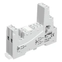 Relpol 5 Way 300V AC DIN Rail Relay Socket with Screw Terminals for RM87N Sensitive Relay GZT92-GREY
