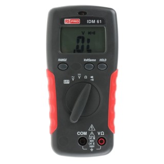 RS PRO High-Performance Handheld Digital Multimeter with 100mΩ Resistance Resolution, 1kV DC Max Voltage, LCD Display IDM61
