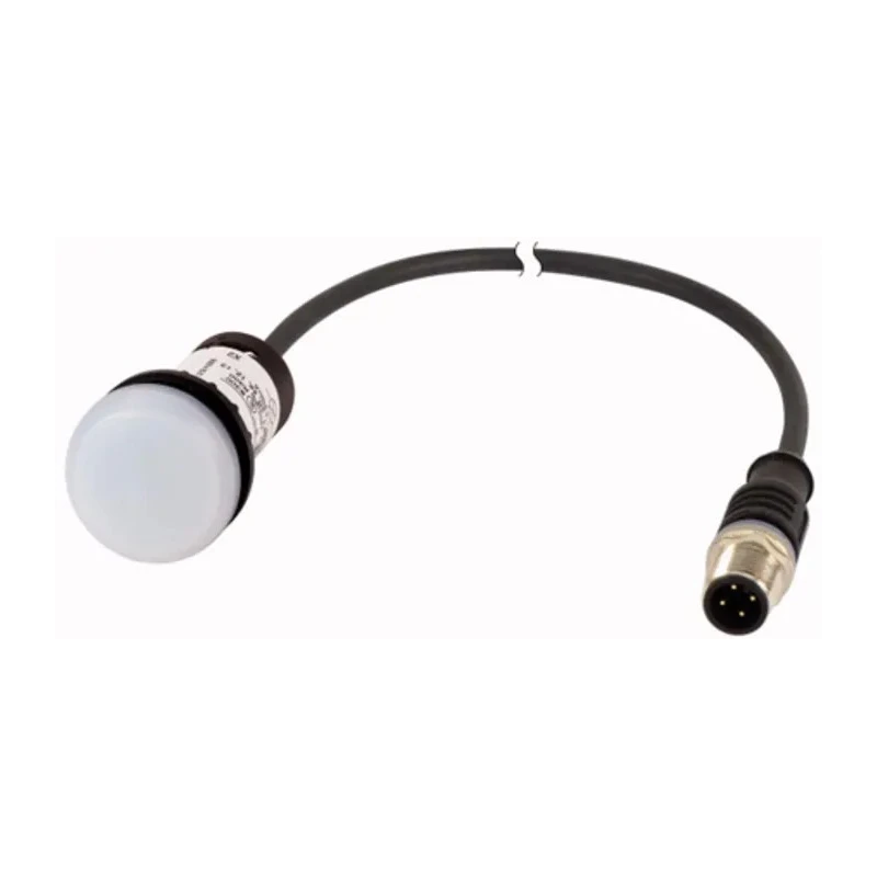 Eaton Panel Mount White LED Indicator 22 mm Cutout 24 V AC/DC IP67 IP69K Round 181059 C22-L-W-24-P5
