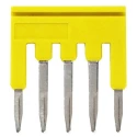 Omron Series Yellow Short Bar for Use with XW5G-P1.5-5 Grounding Terminal Block and XW5T-P1.5-5 Feed Through Terminal XW5S