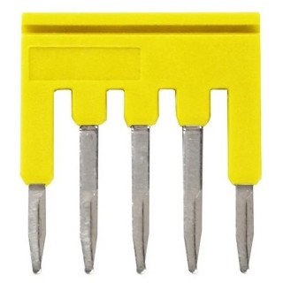 Omron Series Yellow Short Bar for Use with XW5G-P1.5-5 Grounding Terminal Block and XW5T-P1.5-5 Feed Through Terminal XW5S