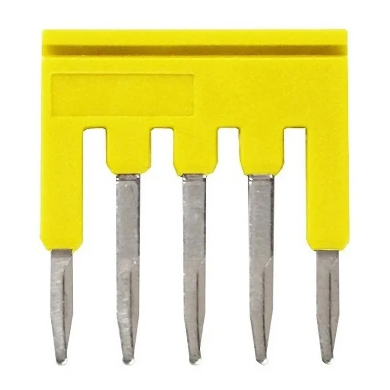 Omron Series Yellow Short Bar for Use with XW5G-P1.5-5 Grounding Terminal Block and XW5T-P1.5-5 Feed Through Terminal XW5S