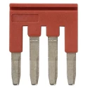 Omron Series Red Short Bar Accessory for Use with XW5G-P2.5-4 Grounding Terminal Block and XW5T-P2.5-4 Feed Through XW5S