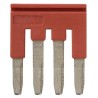 Omron Series Red Short Bar Accessory for Use with XW5G-P2.5-4 Grounding Terminal Block and XW5T-P2.5-4 Feed Through XW5S
