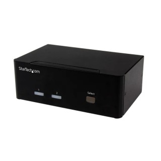 StarTech.com 2 Port 2 Displays USB VGA KVM Switch 3.5 mm Stereo 1920 x 1200 pixel Maximum Resolution SV231DVGAU2A