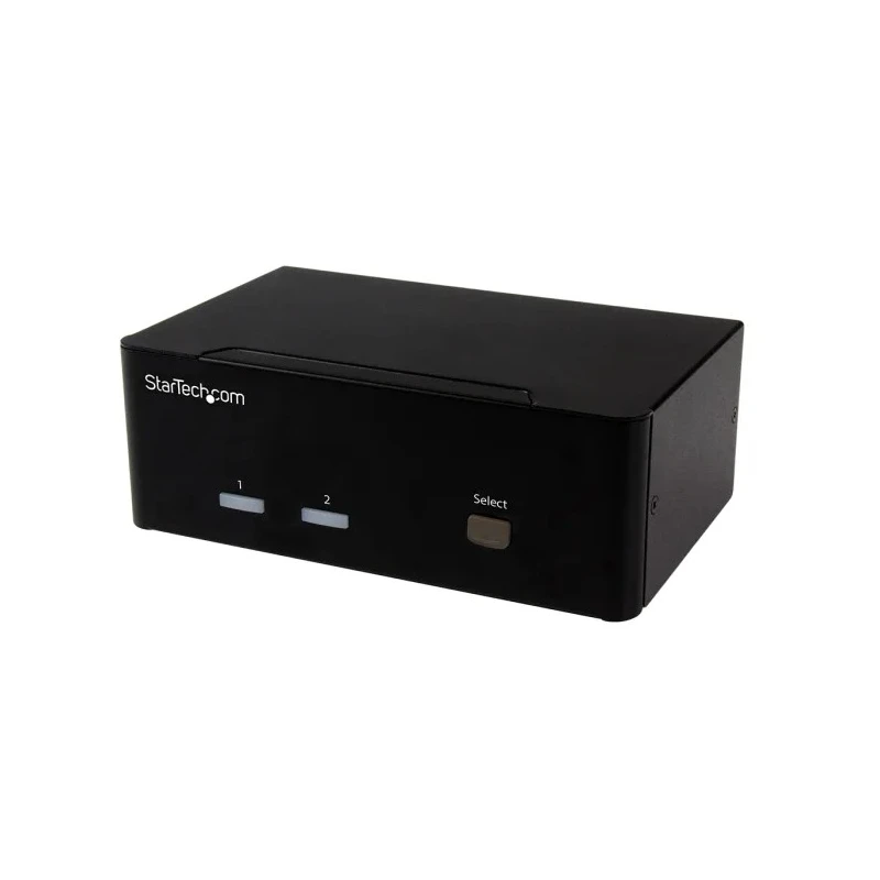 StarTech.com 2 Port 2 Displays USB VGA KVM Switch 3.5 mm Stereo 1920 x 1200 pixel Maximum Resolution SV231DVGAU2A