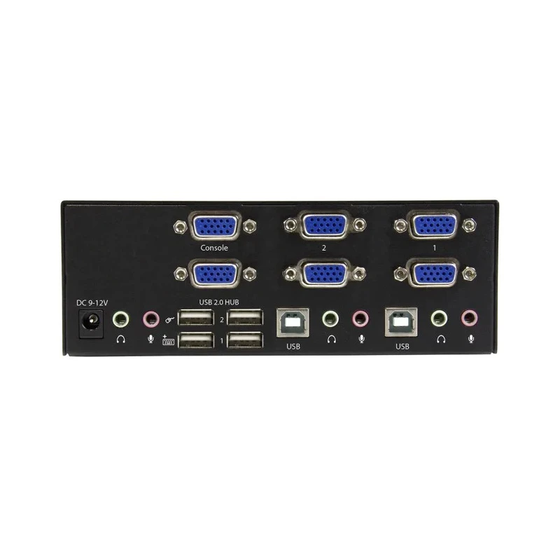 StarTech.com 2 Port 2 Displays USB VGA KVM Switch 3.5 mm Stereo 1920 x 1200 pixel Maximum Resolution SV231DVGAU2A