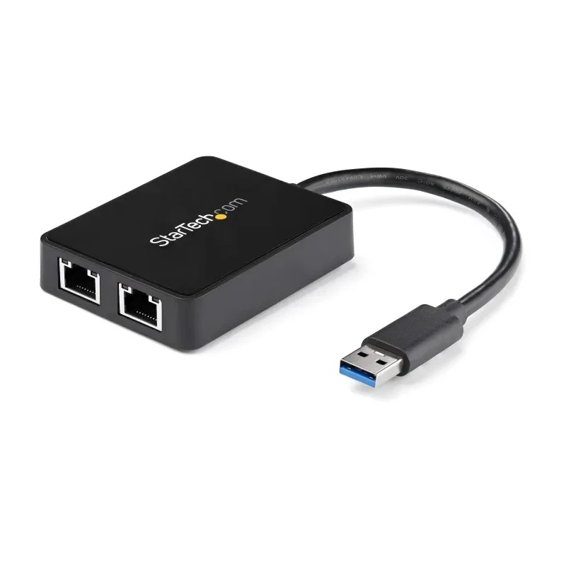 StarTech.com USB 3.0 1000Mbps Network Speed USB Ethernet Adapter, Black, 203.2 mm Cable Length USB32000SPT