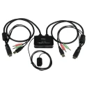 StarTech.com 2 Port 1 Display USB HDMI KVM Switch 3.5 mm Stereo Audio 1920 x 1200 Resolution SV211HDUA
