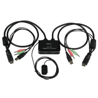 StarTech.com 2 Port 1 Display USB HDMI KVM Switch 3.5 mm Stereo Audio 1920 x 1200 Resolution SV211HDUA