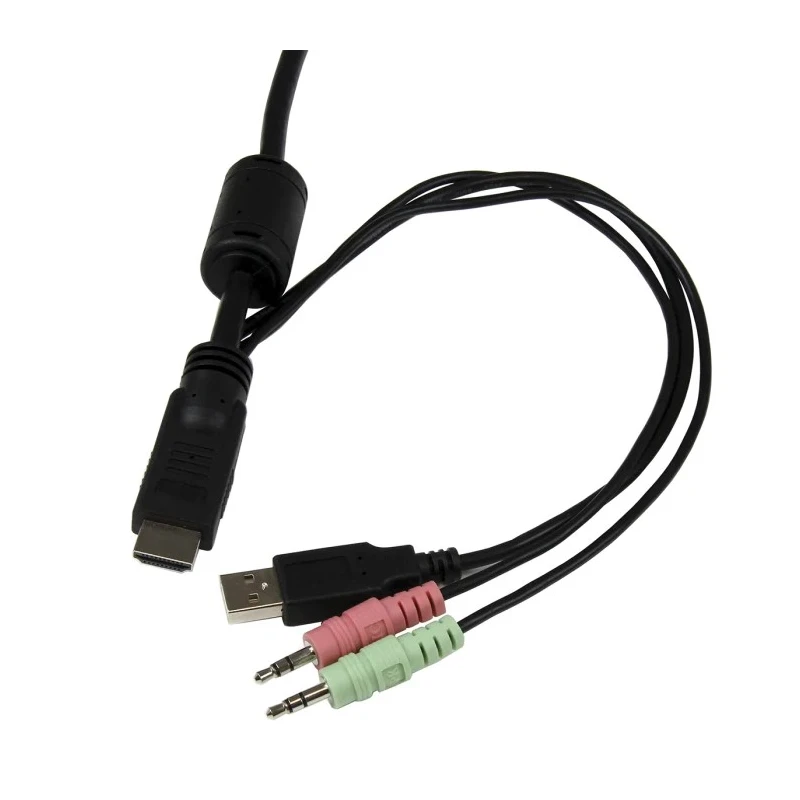 StarTech.com 2 Port 1 Display USB HDMI KVM Switch 3.5 mm Stereo Audio 1920 x 1200 Resolution SV211HDUA