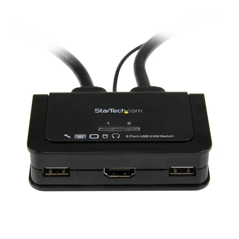 StarTech.com 2 Port 1 Display USB HDMI KVM Switch 3.5 mm Stereo Audio 1920 x 1200 Resolution SV211HDUA