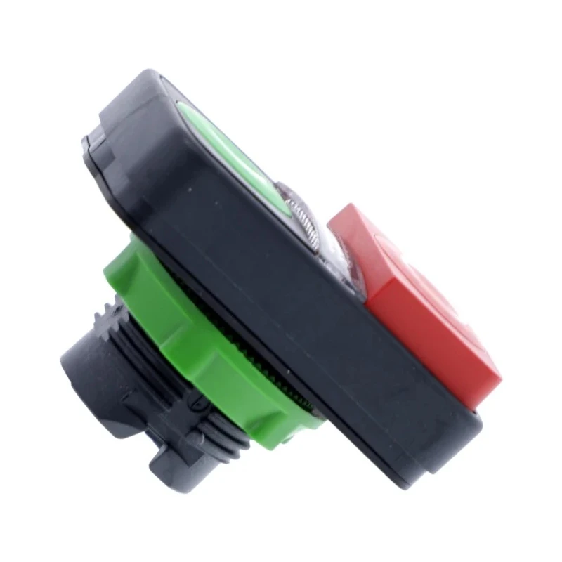 Schneider Electric Harmony Series Green, Red Momentary Push Button Head, 22 mm Cutout, IP66 IP69K ZB5AW7L3741