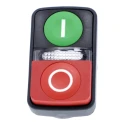Schneider Electric Harmony Series Green, Red Momentary Push Button Head, 22 mm Cutout, IP66 IP69K ZB5AW7L3741