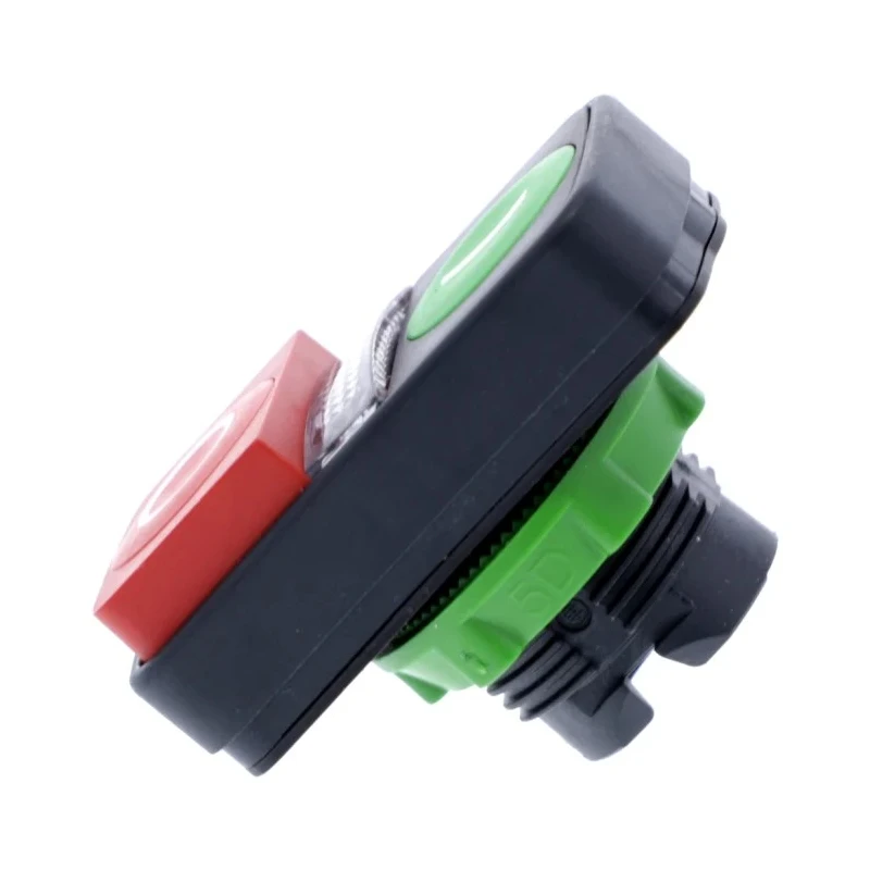 Schneider Electric Harmony Series Green, Red Momentary Push Button Head, 22 mm Cutout, IP66 IP69K ZB5AW7L3741