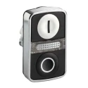 Schneider Electric Harmony Series Black White Momentary Push Button Head 22 mm Cutout IP67 IP69K IP66 ZB4BW7A1721