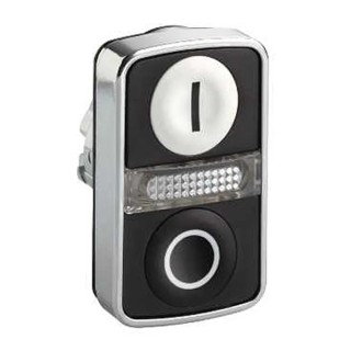 Schneider Electric Harmony Series Black White Momentary Push Button Head 22 mm Cutout IP67 IP69K IP66 ZB4BW7A1721