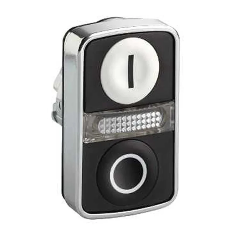 Schneider Electric Harmony Series Black White Momentary Push Button Head 22 mm Cutout IP67 IP69K IP66 ZB4BW7A1721