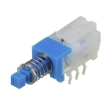 Alps Alpine SPUJ Series Push Button Switch, Latching, PCB Mount, DPDT, 30 V dc, Black Actuator SPUJ191000