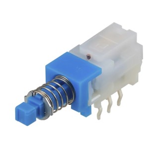 Alps Alpine SPUJ Series Push Button Switch, Latching, PCB Mount, DPDT, 30 V dc, Black Actuator SPUJ191000