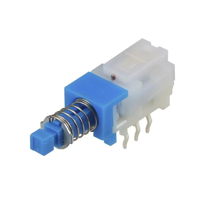 Alps Alpine SPUJ Series Push Button Switch, Latching, PCB Mount, DPDT, 30 V dc, Black Actuator SPUJ191000