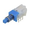 Alps Alpine SPUJ Series Push Button Switch, Latching, PCB Mount, DPDT, 30 V dc, Black Actuator SPUJ191000