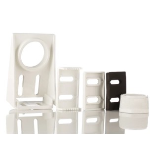 Flowline LM50 Series Mounting Accessory LM50, Mounting Adapter for EchoPulse Sensors, United States Origin