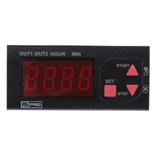 RS Pro Panel Timer Relay 2-Contact, 24 V dc 230V ac, 0 to 01 min to 99 to 59 h Multifunction 124-1077