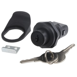 RS PRO Black Polycarbonate Key Unlock Camlock 124-1902