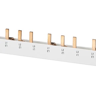 Siemens Copper SENTRON 3 Phase Busbar 400 V AC 80A Current Rating 18 mm Pitch 5ST3708