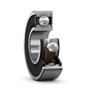 SKF Single Row Deep Groove Ball Bearing 20 mm ID, 47 mm OD, Race Width 14 mm, Sheet Metal Cage, Sealed 6204-2RSLTN9/C3VT162