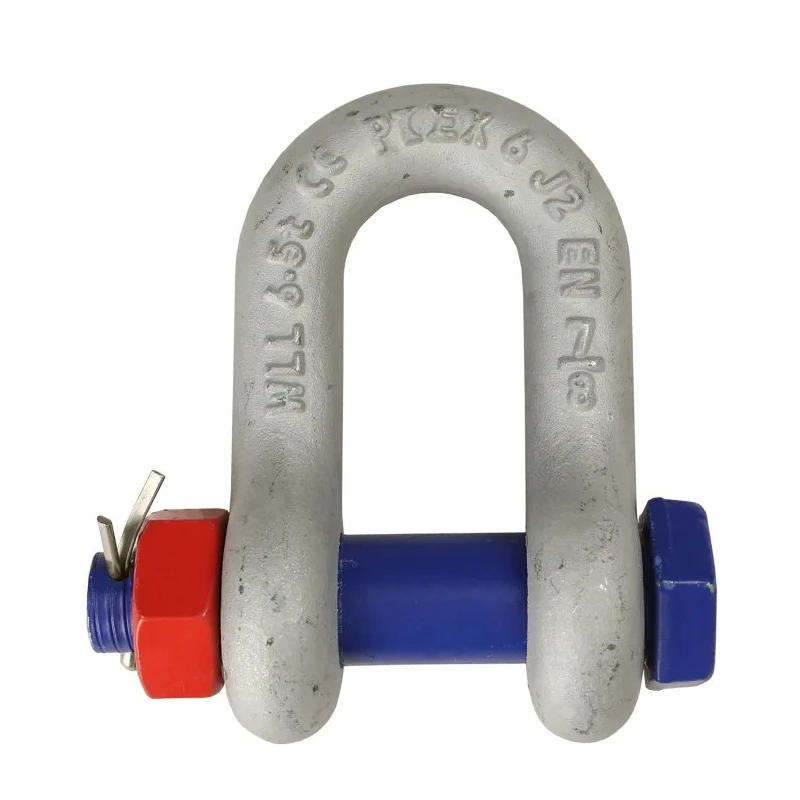 RS PRO D-Shackle Alloy Steel Hot Dip Galvanised, Safety Bolt Pin, 3.25 t Load, 16mm Diameter, 27mm Jaw Width, 19mm 124-4822