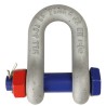 RS PRO D-Shackle Alloy Steel Hot Dip Galvanised, Safety Bolt Pin, 3.25 t Load, 16mm Diameter, 27mm Jaw Width, 19mm 124-4822