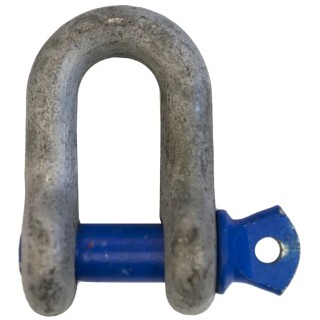 RS PRO D-Shackle Alloy Steel, Galvanised, Screw Pin, 2 t Safe Working Load 124-4828