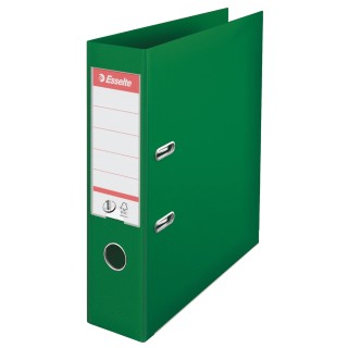 Esselte Green A4 Lever Arch Ring Binder with 2 Rings and 75 mm Arch Capacity 811360