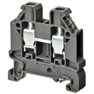 Omron XW5T Series DIN Rail Terminal Block Grey 1-Level Screw 6mm² XW5TS60111