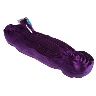 RS PRO 3 m Purple Round Lifting Sling, Polyester, 1 t Straight Pull Load, Endless End Type 124-4857