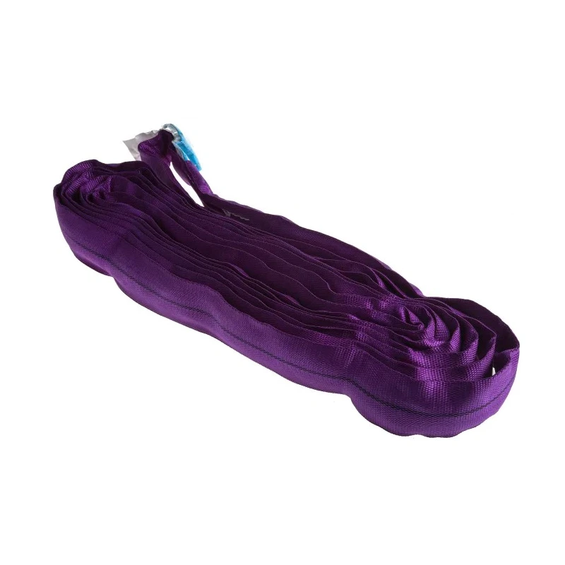 RS PRO 3 m Purple Round Lifting Sling, Polyester, 1 t Straight Pull Load, Endless End Type 124-4857