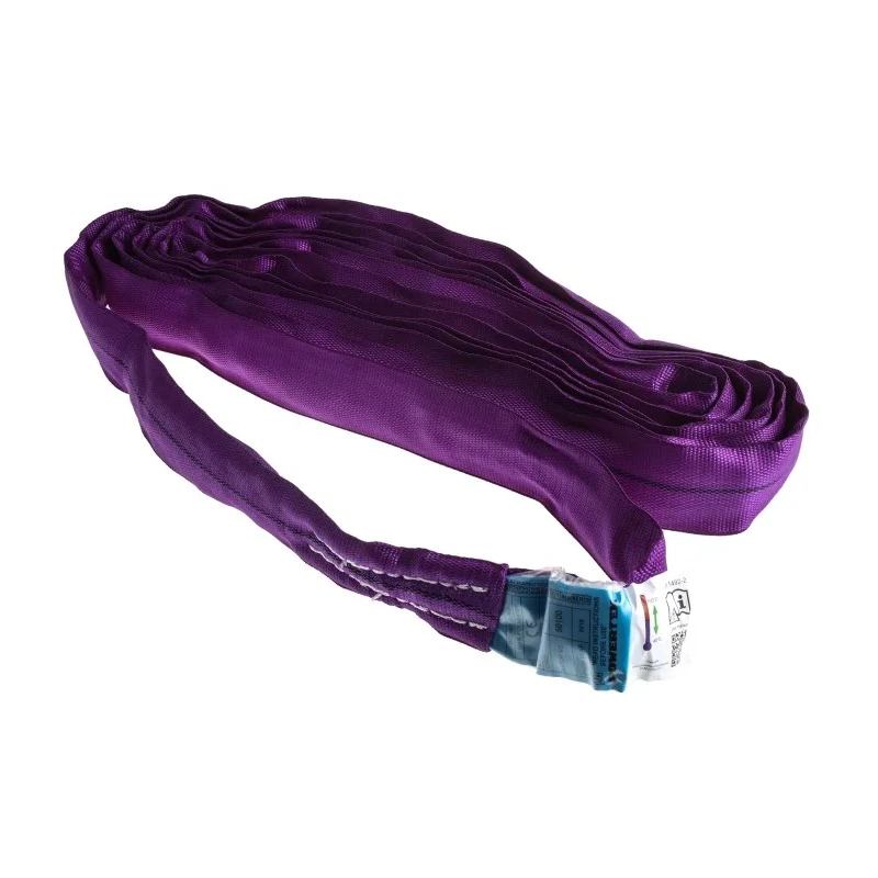 RS PRO 3 m Purple Round Lifting Sling, Polyester, 1 t Straight Pull Load, Endless End Type 124-4857