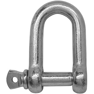 RS PRO D-Shackle Mild Steel Electro Galvanised 8mm Diameter 32mm Length 124-4850