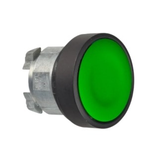 Schneider Electric Harmony XB4 Series Green Momentary Push Button Head 22 mm Cutout IP69K IP67 IP66 ZB4BA37